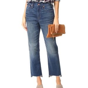 High Waisted Madewell Crop Perfect Vintage Jeans